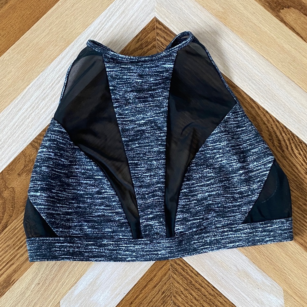 Victoria's Secret Charcoal and Black Mesh Bra